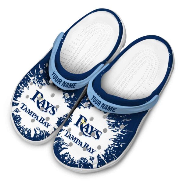 Personalized Tampa Bay Rays Splash Art Crocs Trendy
