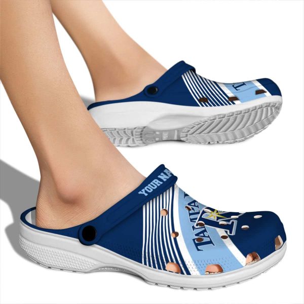 Personalized Tampa Bay Rays Vibrant Dual Tone Crocs High quality