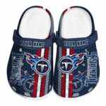 Personalized Tennessee Titans Contrasting Stripes Crocs Best selling