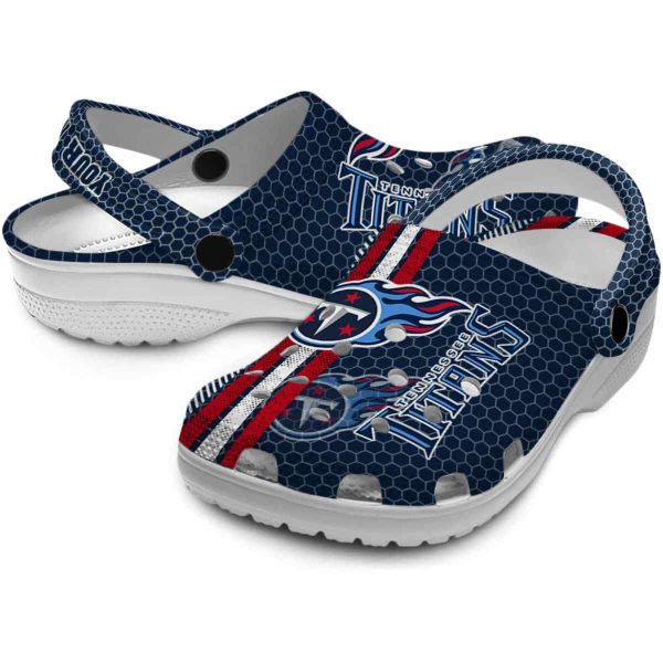 Personalized Tennessee Titans Contrasting Stripes Crocs Latest Model