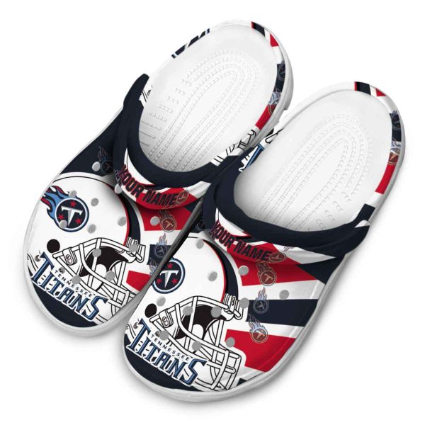 Personalized Tennessee Titans Football Helmet Crocs Trendy
