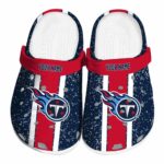 Personalized Tennessee Titans Vertical Stripes Crocs Best selling