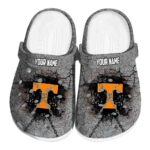 Personalized Tennessee Volunteers Cracked Ground Texture Crocs Best selling
