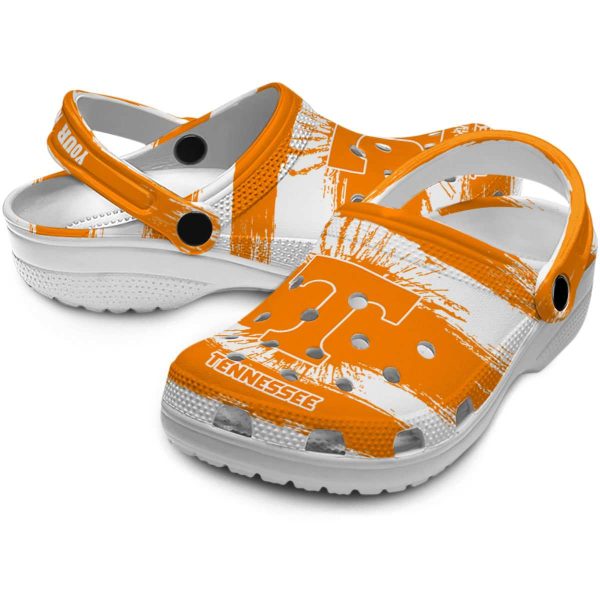 Personalized Tennessee Volunteers Paint Splatter Graphics Crocs Latest Model