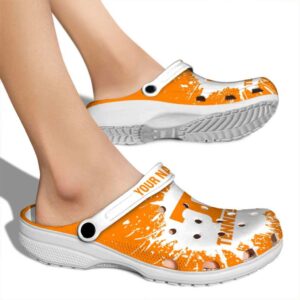 Personalized Tennessee Volunteers Splash Art Crocs High quality