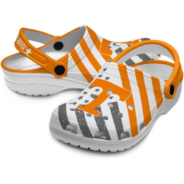Personalized Tennessee Volunteers Star Spangled Graphic Crocs Latest Model