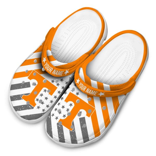 Personalized Tennessee Volunteers Star Spangled Graphic Crocs Trendy
