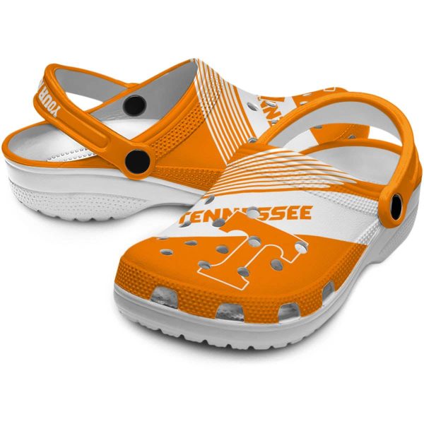 Personalized Tennessee Volunteers Vibrant Dual Tone Crocs Latest Model
