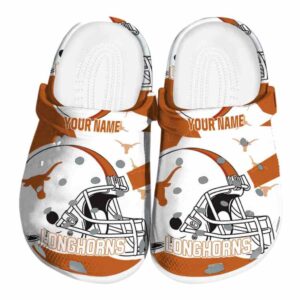 Personalized Texas Longhorns Football Helmet Crocs Best selling