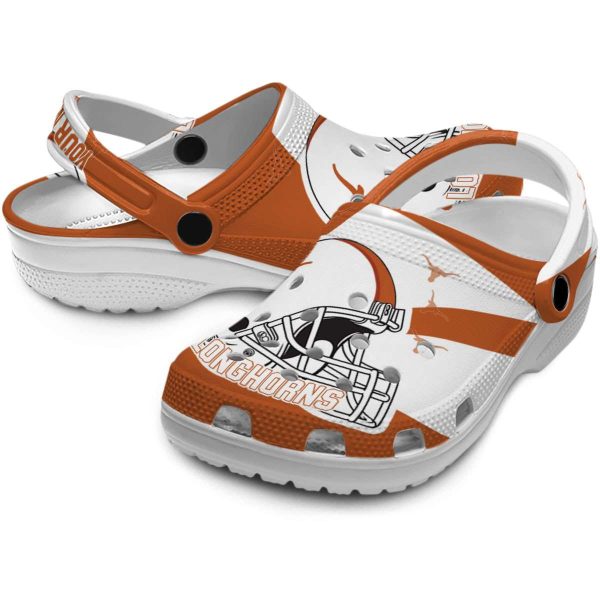 Personalized Texas Longhorns Football Helmet Crocs Latest Model