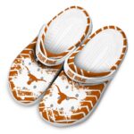 Personalized Texas Longhorns Zigzag Paint Burst Crocs Best selling