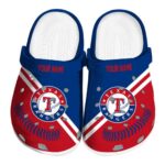 Personalized Texas Rangers Baseball Motif Crocs Best selling