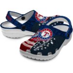 Personalized Texas Rangers Star Spangled Side Pattern Crocs Best selling