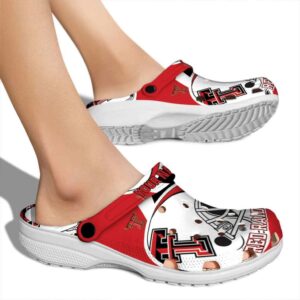 Personalized Texas Tech Red Raiders Football Helmet Crocs High quality