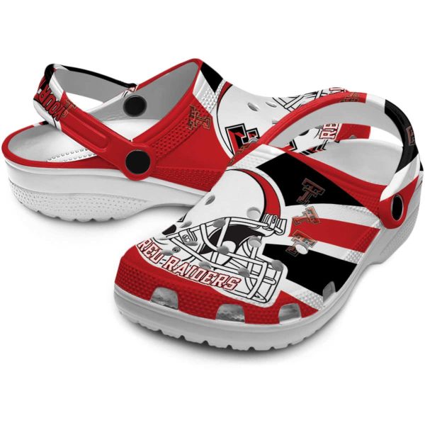 Personalized Texas Tech Red Raiders Football Helmet Crocs Latest Model