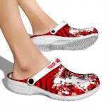 Personalized Texas Tech Red Raiders Zigzag Paint Burst Crocs Best selling