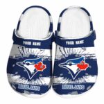 Personalized Toronto Blue Jays Paint Splatter Graphics Crocs Best selling