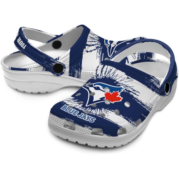 Personalized Toronto Blue Jays Paint Splatter Graphics Crocs Latest Model