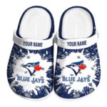 Personalized Toronto Blue Jays Splash Art Crocs Best selling