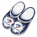 Personalized Toronto Blue Jays Splash Art Crocs Best selling