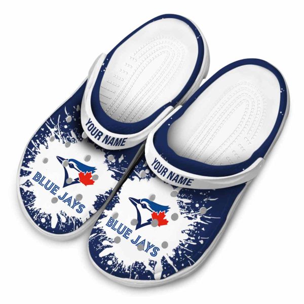 Personalized Toronto Blue Jays Splash Art Crocs Trendy