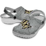 Personalized UCF Knights Cracked Texture Crocs Best selling
