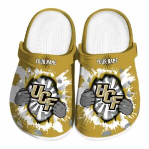 Personalized UCF Knights Gripping Hand Crocs Best selling