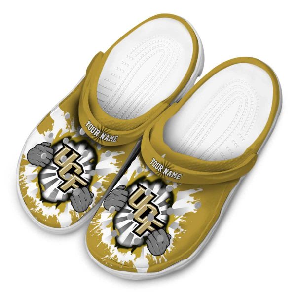 Personalized UCF Knights Gripping Hand Crocs Trendy