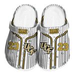 Personalized UCF Knights Pinstripe Pattern Crocs Best selling