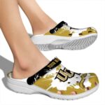 Personalized UCF Knights Splatter Pattern Crocs Best selling