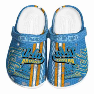 Personalized UCLA Bruins Contrasting Stripes Crocs Best selling