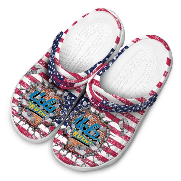 Personalized UCLA Bruins Freedom Splinter Crocs Trendy