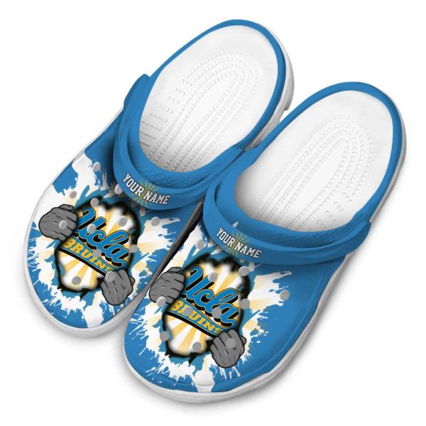 Personalized UCLA Bruins Gripping Hand Crocs Trendy