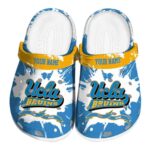 Personalized UCLA Bruins Splatter Pattern Crocs Best selling