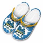 Personalized UCLA Bruins Splatter Pattern Crocs Best selling