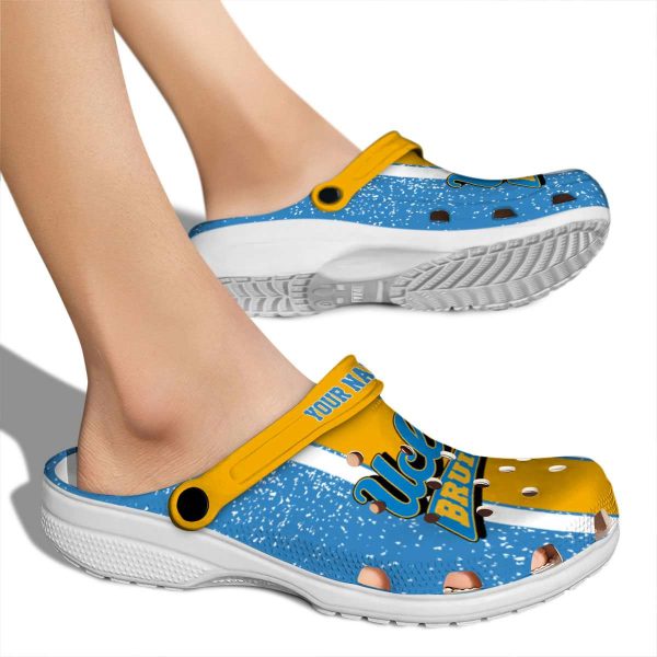 Personalized UCLA Bruins Vertical Stripes Crocs High quality