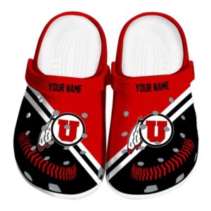 Personalized Utah Utes Baseball Motif Crocs Best selling