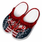 Personalized Utah Utes Star Spangled Side Pattern Crocs Best selling