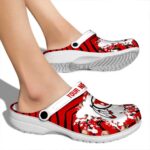 Personalized Utah Utes Zigzag Paint Burst Crocs Best selling