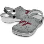 Personalized Virginia Tech Hokies Cracked Texture Crocs Best selling