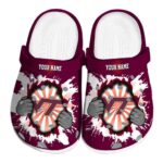 Personalized Virginia Tech Hokies Gripping Hand Crocs Best selling