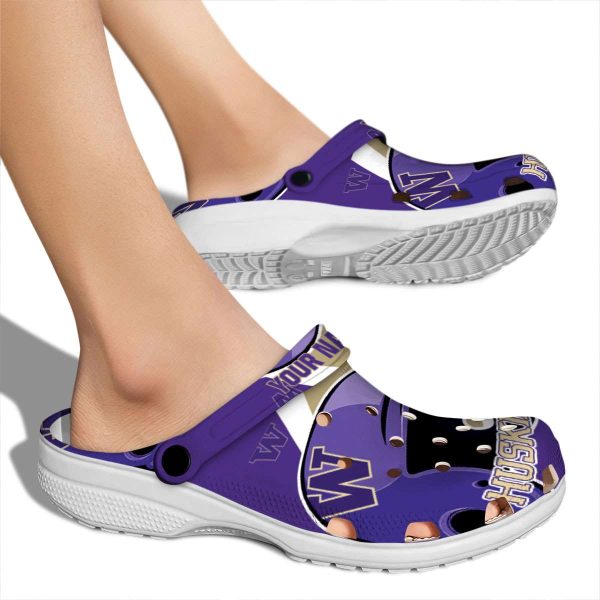 Personalized Washington Huskies Baseball Helmet Crocs High quality