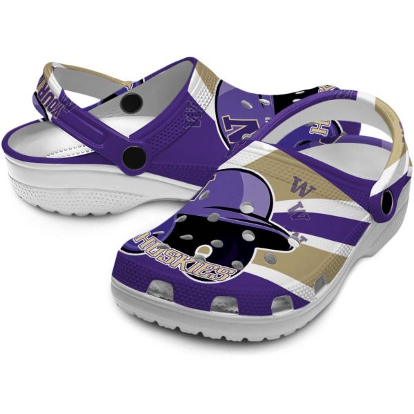 Personalized Washington Huskies Baseball Helmet Crocs Latest Model