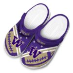 Personalized Washington Huskies Football Motif Crocs Best selling
