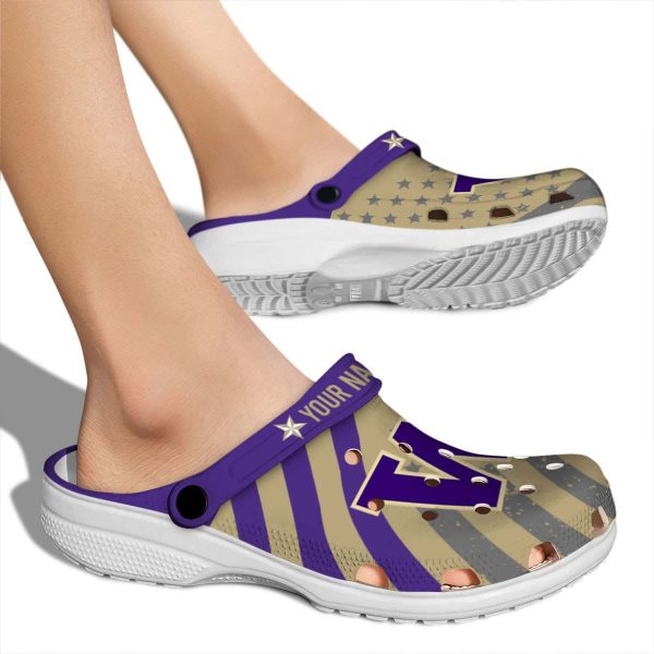 Personalized Washington Huskies Star Spangled Graphic Crocs High quality