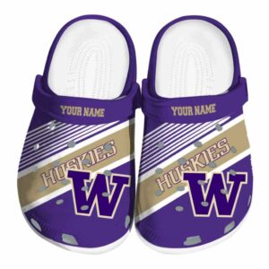 Personalized Washington Huskies Vibrant Dual Tone Crocs Best selling