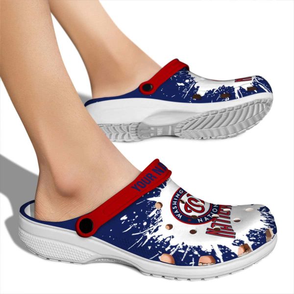 Personalized Washington Nationals Splash Art Crocs High quality