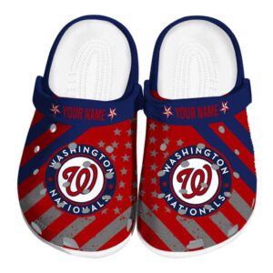 Personalized Washington Nationals Star Spangled Graphic Crocs Best selling