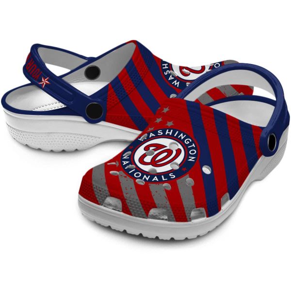Personalized Washington Nationals Star Spangled Graphic Crocs Latest Model