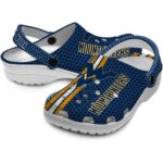 Personalized West Virginia Mountaineers Contrasting Stripes Crocs Best selling